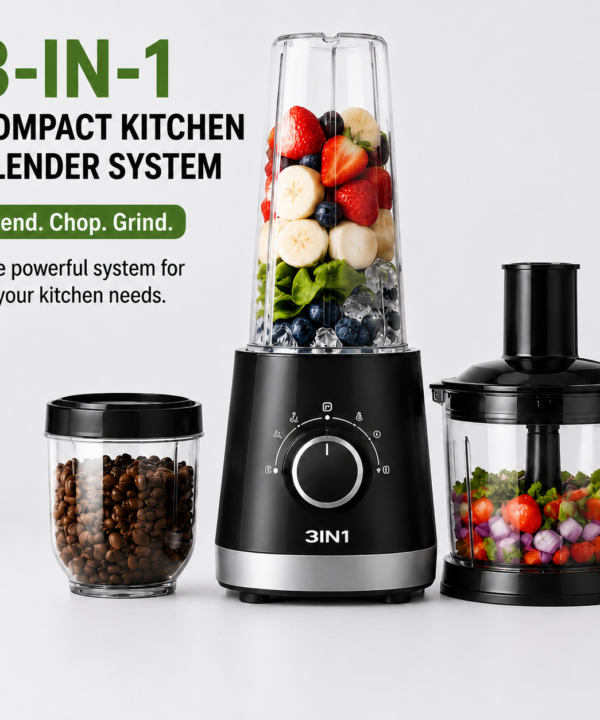 Compact kitchen blender system display